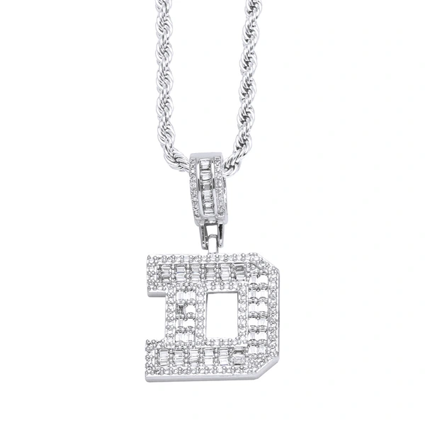 Clearance jewelry hot sale square 26 English letters pendant gold-plated necklace clavicle chain female nkb369