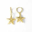 Clearance AS jewelry European and American five-pointed star pendant dripping copper 18k gold-plated women's earrings earrings era108