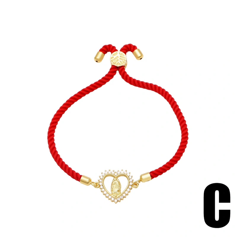 AS jewelry hot selling love Virgin Mary tree of life pendant bracelet female gold-plated zircon bracelet brk61