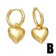 European and American hot-selling fashion simple high-end love earrings niche design five-pointed star earrings eru71