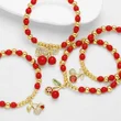 AS jewelry European and American new style inlaid zircon fruit cherry bracelet beaded hand jewelry bre17 bracelet