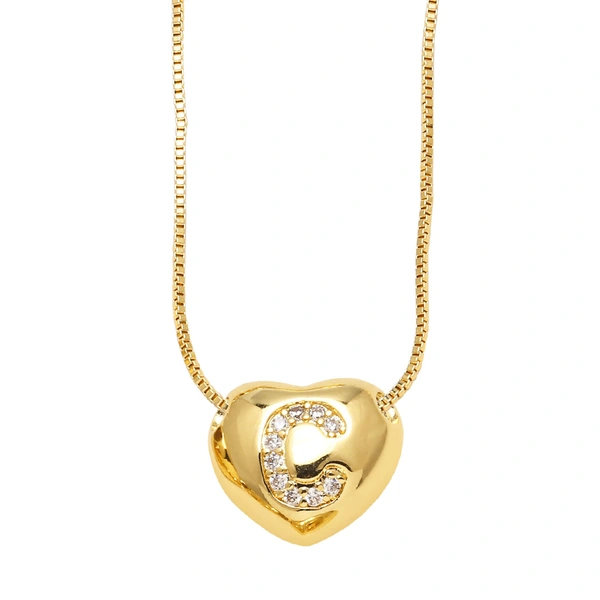 AS jewelry new style inlaid zircon love 26 letters pendant necklace clavicle chain nkb281necklace