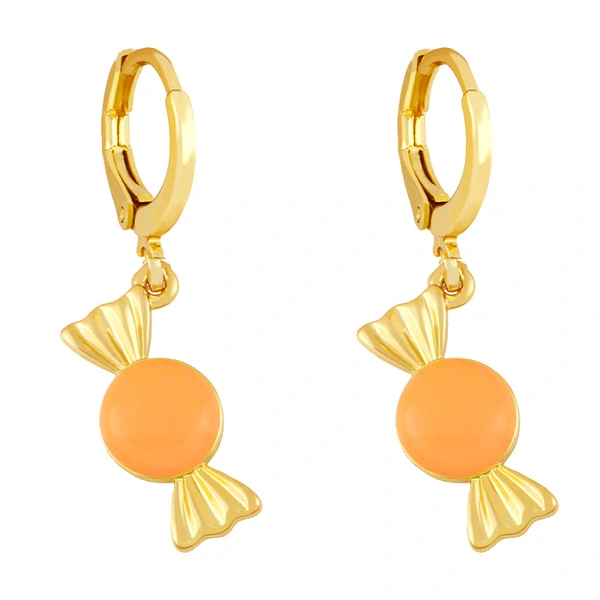 Clearance European and American candy oil drop earrings Internet celebrity niche design simple temperament earrings earrings erx97