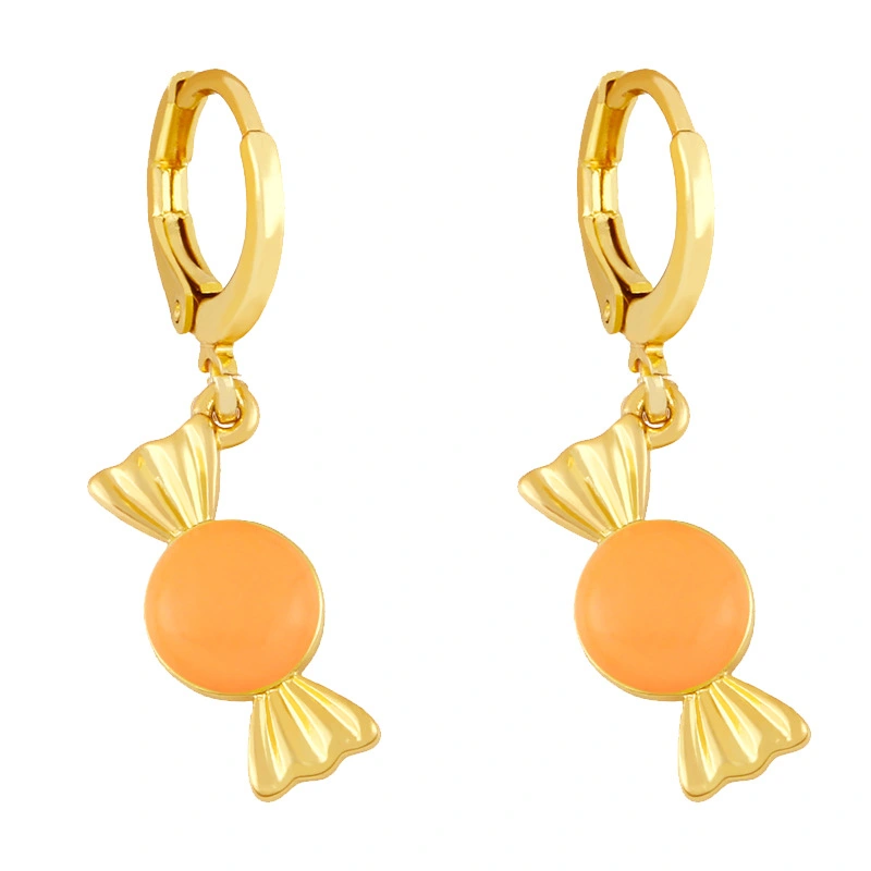 Clearance European and American candy oil drop earrings Internet celebrity niche design simple temperament earrings earrings erx97