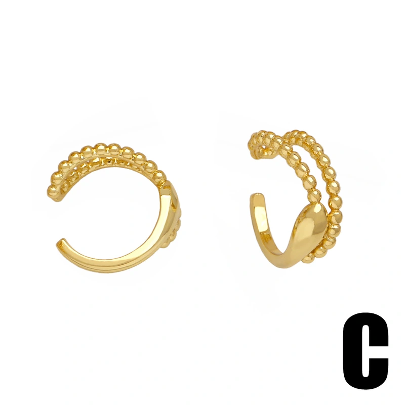 Hot selling inlaid zircon earrings for women high-end temperament ear bone clip no ear piercing earrings ery25