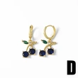 AS jewelry European and American hot selling simple and fashionable fruit cherry earrings women's gold-plated earrings earrings era237