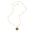 AS jewelry gold-plated pearl heart-shaped pendant necklace clavicle chain nkb482 necklace