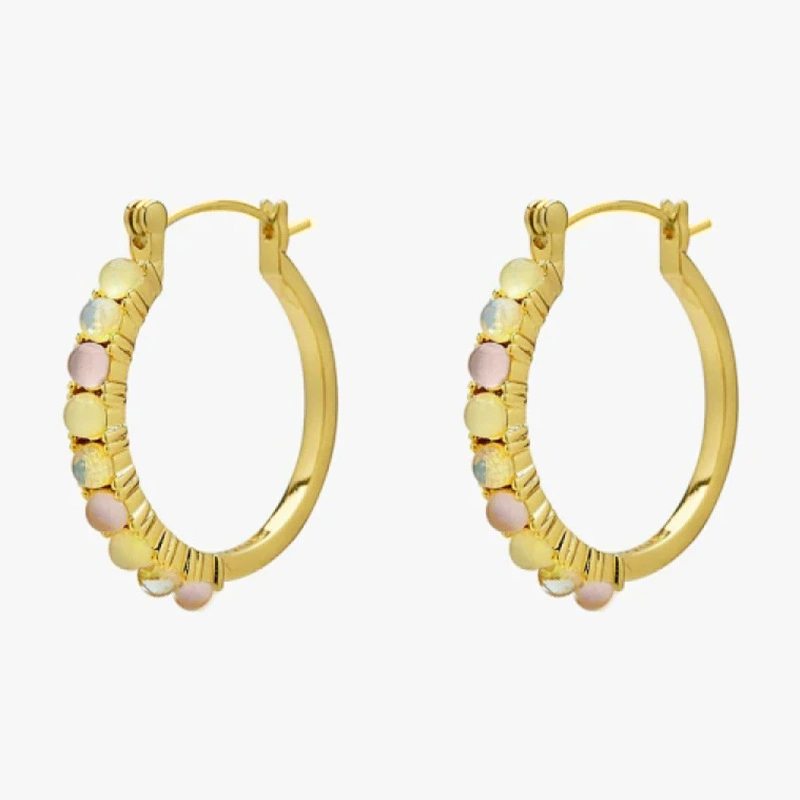   Circle geometric jewelry classic simple retro sweetheart earrings fashionable temperament popular female earrings