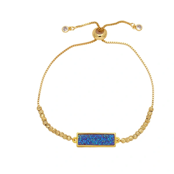 Jewelry colorful long bracelet European and American simple copper plated 18k gold bracelet hand jewelry wholesale brd23