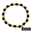 Bohemian color bracelet creative handmade copper gold-plated oil drop round beaded elastic bracelet bracelet brg92