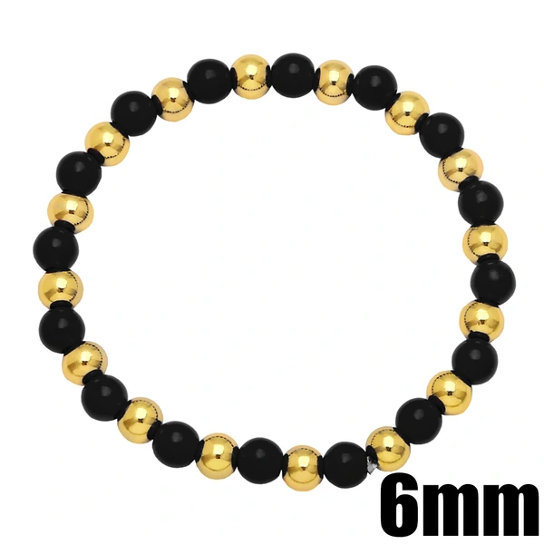 Bohemian color bracelet creative handmade copper gold-plated oil drop round beaded elastic bracelet bracelet brg92
