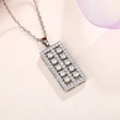 Fashionable and versatile new jewelry full of diamonds Lucky abacus pendant sweater chain personalized necklace wholesale