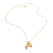 AS jewelry new hot selling writing full zirconium 26 English letters pendant necklace clavicle chain nkz14