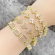 AS jewelry Europe and the United States hot selling love heart bracelet gold-plated full zircon high-end star hand jewelry brg22