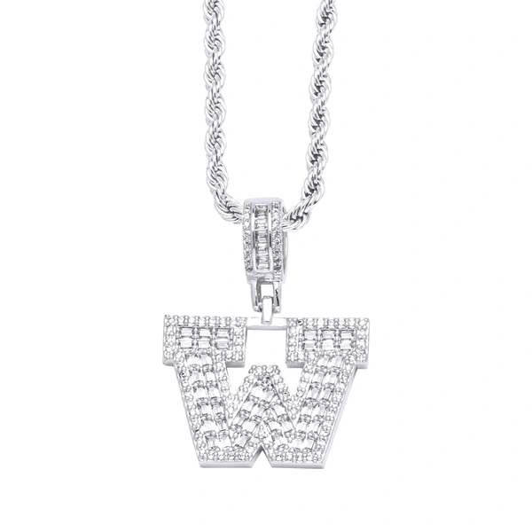 Clearance jewelry hot sale square 26 English letters pendant gold-plated necklace clavicle chain female nkb369