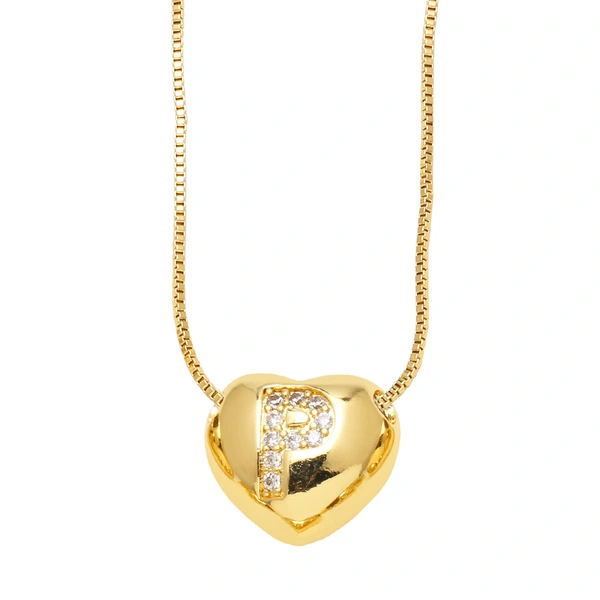 AS jewelry new style inlaid zircon love 26 letters pendant necklace clavicle chain nkb281necklace