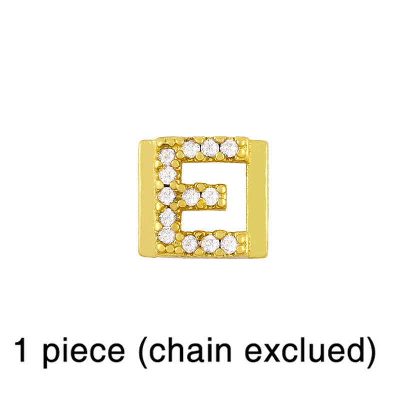 European and American 26 square brand English letter bracelet female bracelet cold style personality DIY diamond letter bracelet brc87