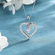 European and American fashion heart-shaped necklace, classic trend Korean style heart-shaped pendant, Chinese Valentine's Day gift