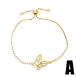 New European and American style simple pearl butterfly bracelet girls fashionable versatile adjustable bracelet brk42