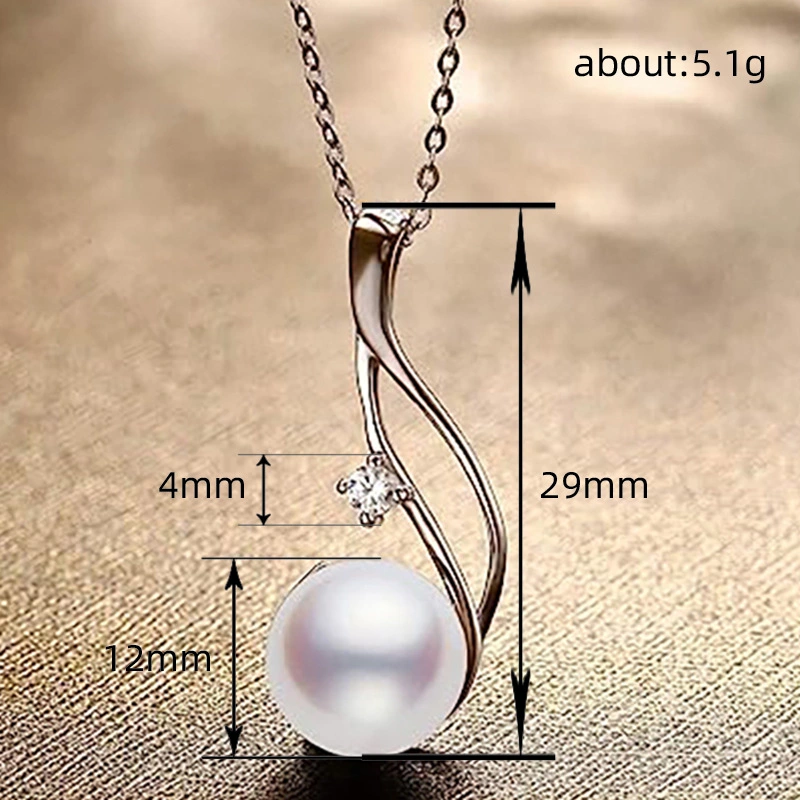  Summer new ladies' necklace imitation pearl mermaid design pendant new versatile women's necklace