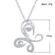 Live hot selling new creative super fairy butterfly zircon necklace women's best-selling stall supply wholesale