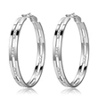  European and American style domineering women's earrings strong woman professional line earrings large hoop micro-inlaid women's earrings