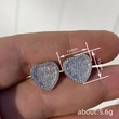European and Korean ladies' heart earrings, sweet and exquisite style, popular jewelry for Internet celebrities