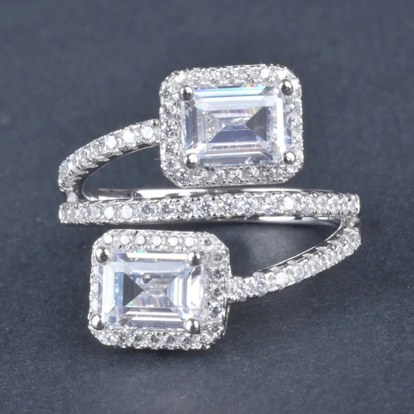  Japanese and Korean fashion personality rings Internet celebrity light luxury geometric multi-layer rings design women's rings