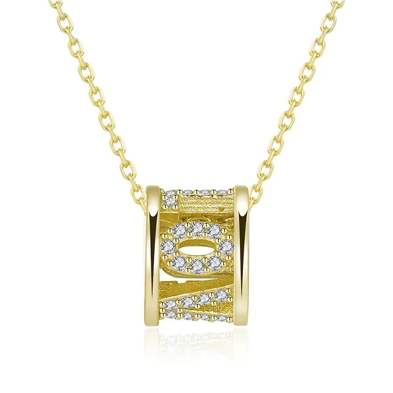 2022 Summer New Style Hollow Waist Love Women's Necklace Irregular Round Clavicle Chain