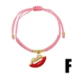 AS jewelry new fruit strawberry pendant red rope braided bracelet brj53 bracelet