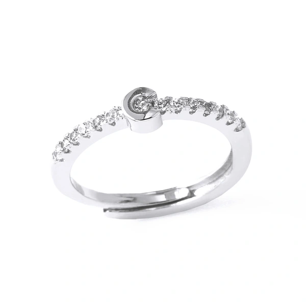 AS jewelry Europe and the United States hot selling 26 English small letter ring female copper plated 18k gold ring rih99ring