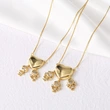 AS jewelry hot selling love boy and girl pendant necklace clavicle chain nkb143necklace
