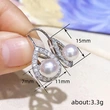 Seiko water drop shiny earrings versatile imitation pearl Korean ear hooks fashionable Korean style popular earrings