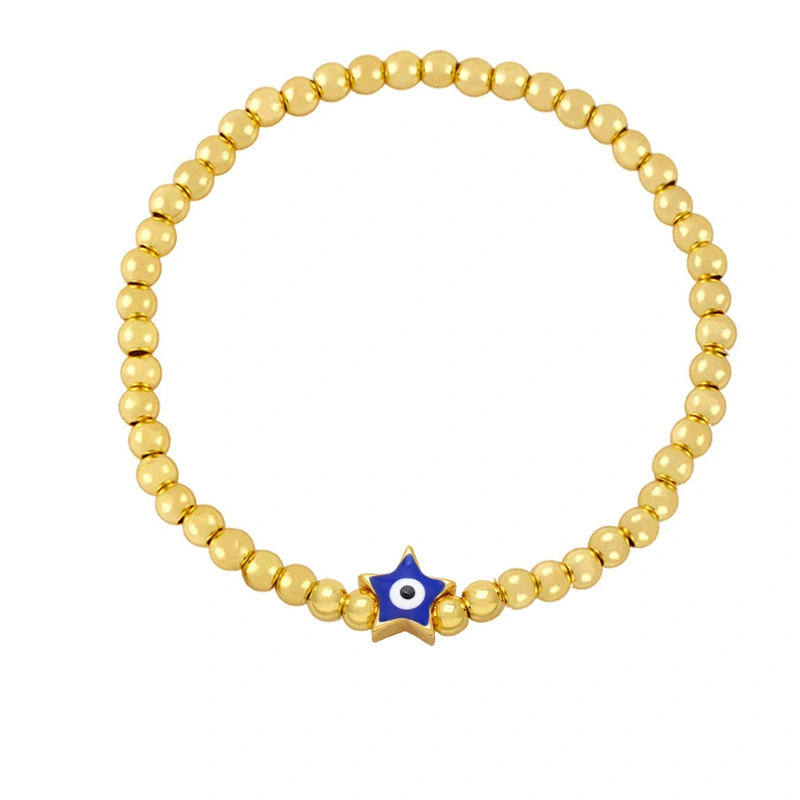 Clearance simple five-pointed star devil eye bracelet female style star eye bracelet brj26