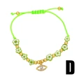 Clearance hot sale retro candy color glass flower bracelet net celebrity fashion rainbow bracelet female brj84