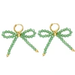 New color rice bead earrings for women European and American simple fashion gold-plated bow earrings earrings era217