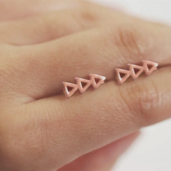 New exquisite small earrings basic versatile student trend earrings style Japanese and Korean sweet earrings