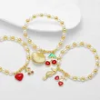 AS jewelry hot style zircon fruit cherry seahorse pendant bracelet beaded hand jewelry female brd07