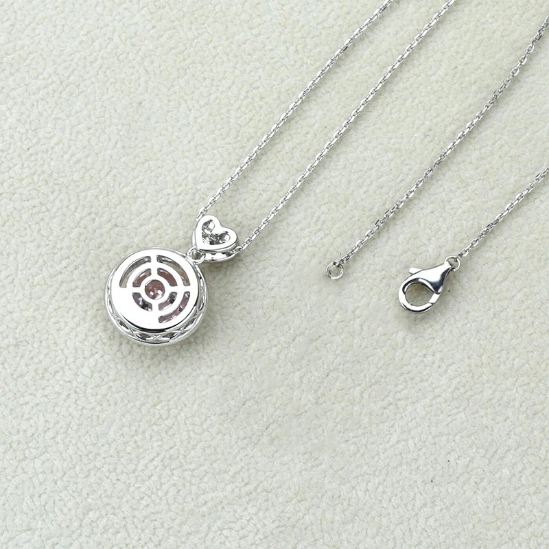 European and American hot-selling necklace trend luxury style oval-shaped women's pendant necklace colorful O-shaped chain clavicle chain