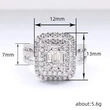 Rock sugar imitation diamond ring female niche design trend light luxury rings temperament versatile sweet ring