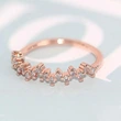 Gypsophila small diamond ring, the galaxy is hot, you are my ideal on earth, stackable small tail ring