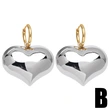 Hot selling love pendant earrings European and American fashion gold-plated glossy hollow earrings earrings erq29