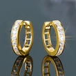New women's hoop earrings with geometric diamonds, elegant and fashionable earrings for daily wear