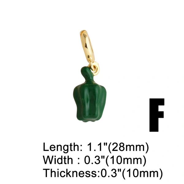 AS jewelry hot selling copper plated real gold diy lips mushroom rose oil drop pendant bracelet brn27