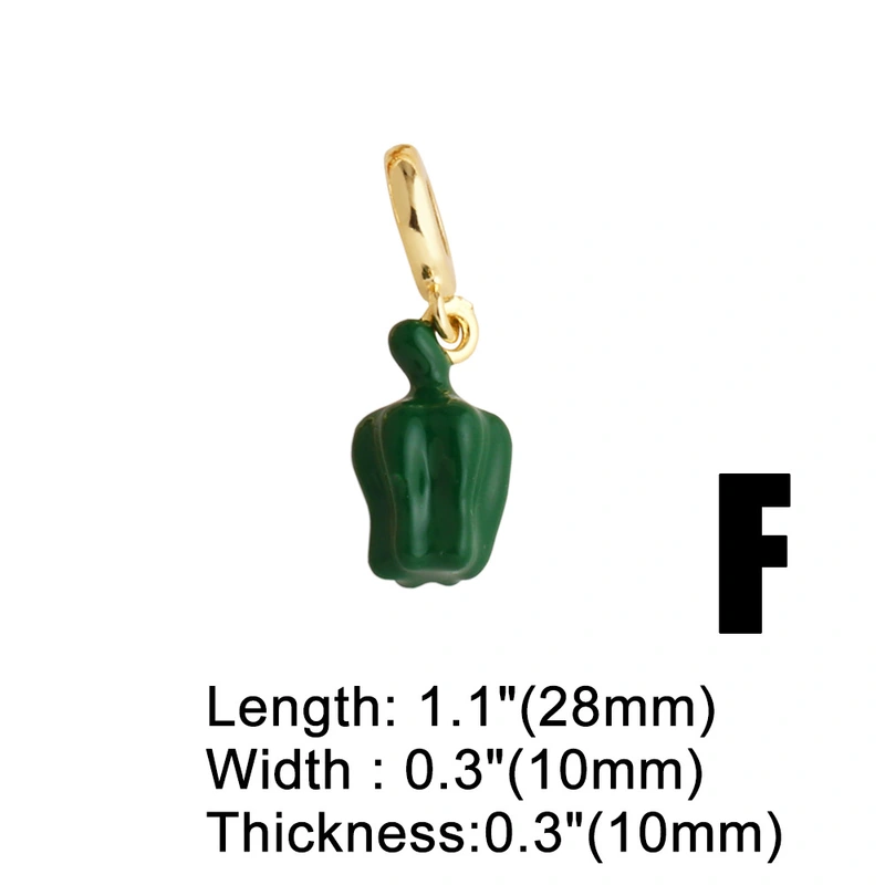 AS jewelry hot selling copper plated real gold diy lips mushroom rose oil drop pendant bracelet brn27