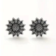    New European and American daisy earrings, metal feel, old sunflower earrings, factory direct sales