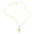 AS jewelry new hot selling large zircon European and American cross pendant clavicle necklace female nkb761