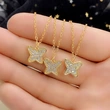 Live new product recommendation: fairy-style butterfly zircon necklace for women, sweet and versatile clavicle necklace