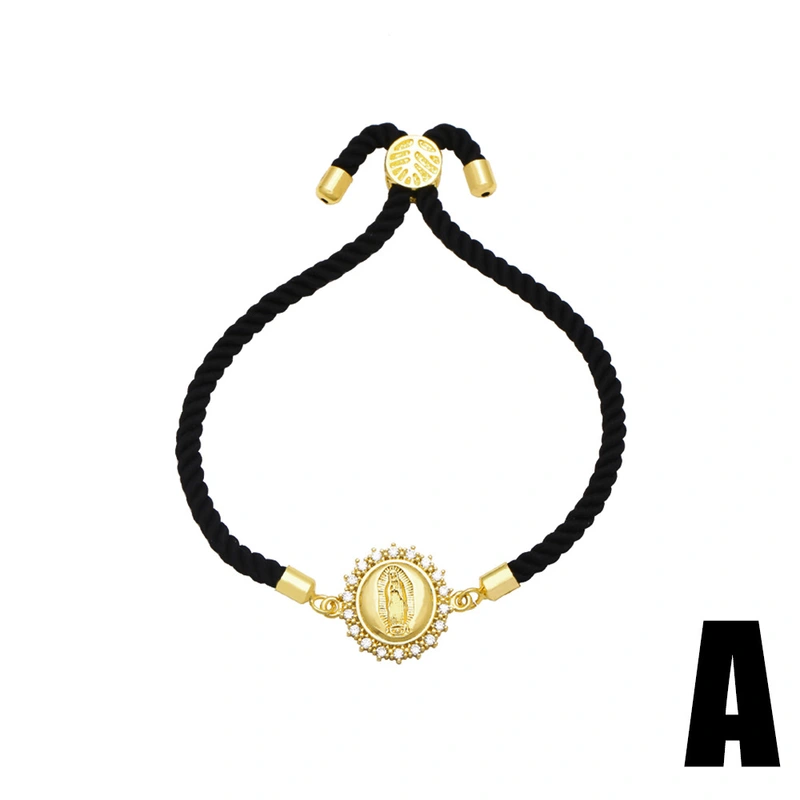 AS jewelry hot selling love Virgin Mary tree of life pendant bracelet female gold-plated zircon bracelet brk61