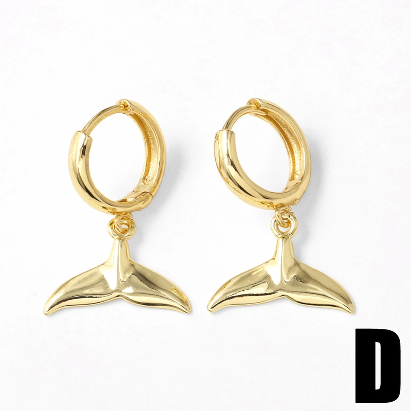 AS jewelry Europe and the United States hot selling ocean style fishtail turtle conch pendant earrings earrings female ers33 ring